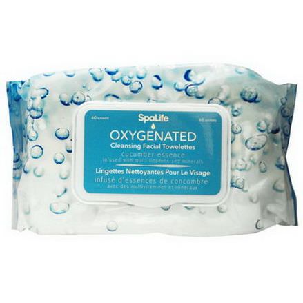 My Spa Life, Oxygenated Cleansing Facial Towellettes, Cucumber Essence, 60 Count