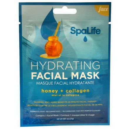 My Spa Life, SpaLife, Hydrating Facial Mask, Face, 1 Facial Mask 23g