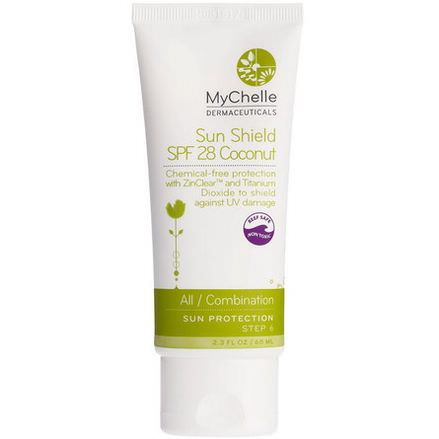 MyChelle Dermaceuticals, Sun Shield Coconut, SPF 28, All / Combination, Sun Protection, Step 6 68ml