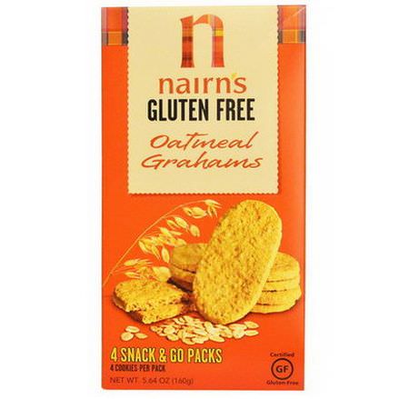 Nairn's Inc, Gluten Free, Oatmeal Grahams 160g