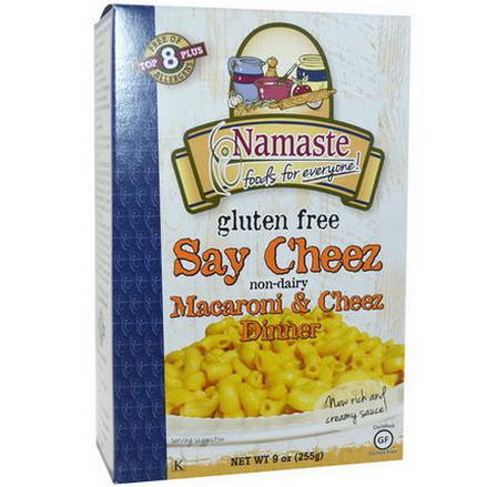 Namaste Foods, Say Cheez, Gluten Free Non-Dairy Cheese Pasta Dinner 255g