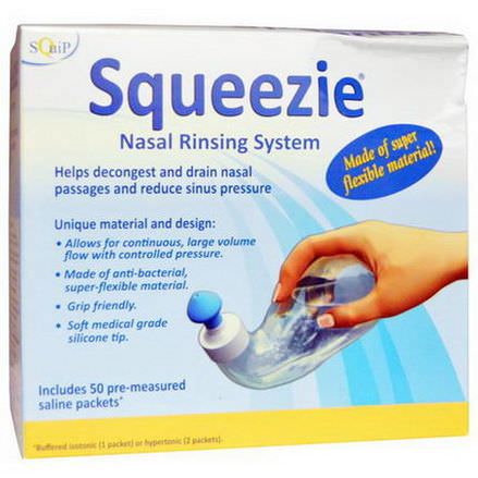 Nasaline, Squip, Squeezie, Nasal Rinsing System, 1 Kit