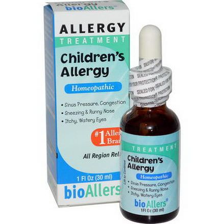 NatraBio, BioAllers, Children's Allergy, Allergy Treatment 30ml