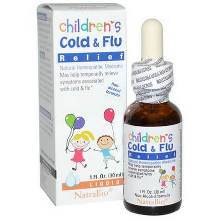 NatraBio, Children's Cold&Flu Relief 30ml