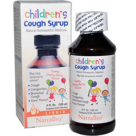 NatraBio, Children's Cough Syrup, Yummy Cherry-Berry Flavor 120ml