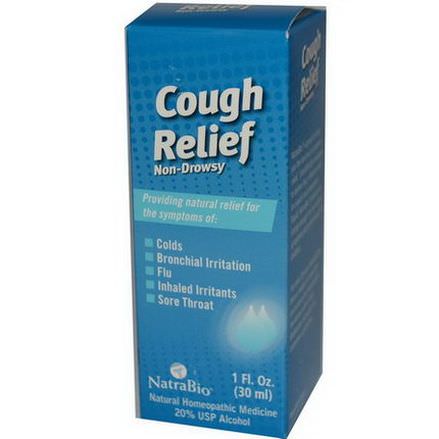 NatraBio, Cough Relief, Non-Drowsy 30ml