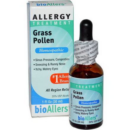 NatraBio, bioAllers, Allergy Treatment, Grass Pollen 30ml