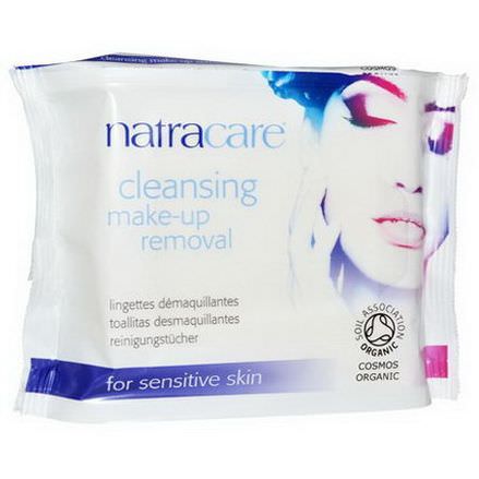 Natracare, Cosmos Organic, Cleansing Make-Up Removal Wipes, 20 Wipes