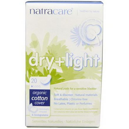 Natracare, Dry Light, Organic Cotton Cover, 20 Individually Wrapped Pads