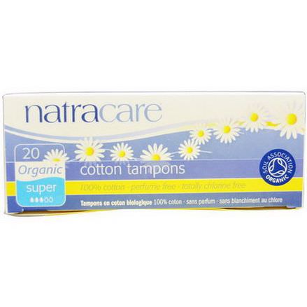 Natracare, Organic Cotton Tampons, Super, 20 Tampons