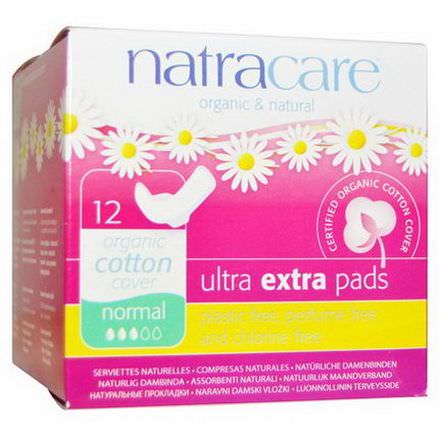 Natracare, Organic&Natural Ultra Extra Pads, Normal, 12 Pads