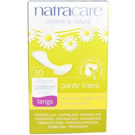 Natracare, Panty Liners, Organic Cotton Cover, Tanga, 30 Liners