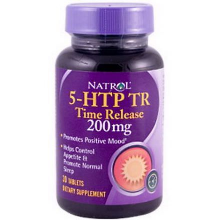 Natrol, 5-HTP TR, Time Release, 200mg, 30 Tablets