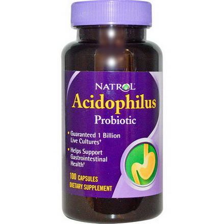 Natrol, Acidophilus Probiotic, 100 Capsules