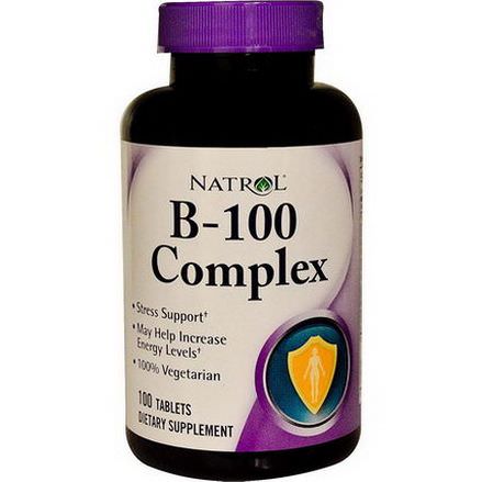 Natrol, B-100 Complex, 100 Tablets