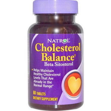 Natrol, Cholesterol Balance, Beta Sitosterol, 60 Tablets
