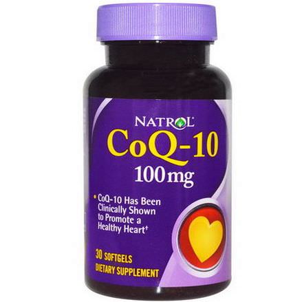 Natrol, CoQ-10, 100mg, 30 Softgels