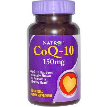 Natrol, CoQ-10, 150mg, 30 Softgels