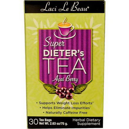 Natrol, Laci Le Beau, Super Dieter's Tea, Acai Berry, Caffeine Free, 30 Tea Bags 75g