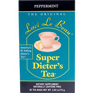 Natrol, Laci Le Beau, Super Dieter's Tea Cleanse, Peppermint, 30 Tea Bags 75g