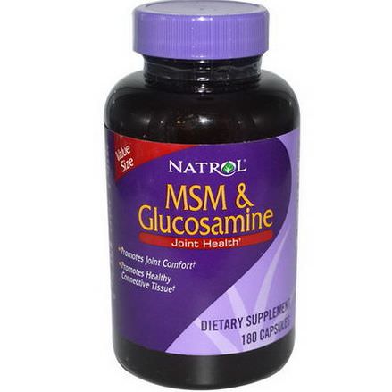 Natrol, MSM&Glucosamine, 180 Capsules