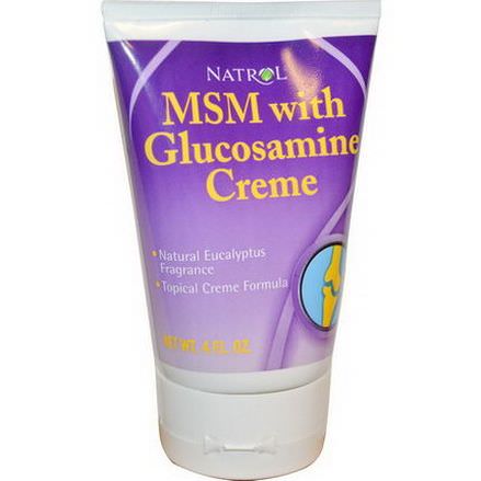 Natrol, MSM with Glucosamine Creme, 4 fl oz