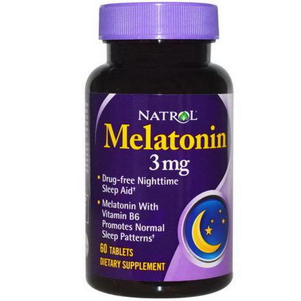 Natrol, Melatonin, 3mg, 60 Tablets