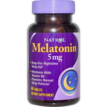 Natrol, Melatonin, 5mg, 60 Tablets