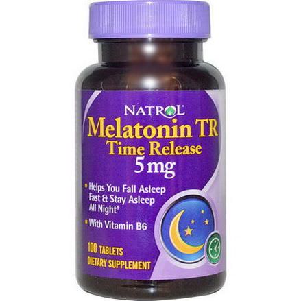 Natrol, Melatonin TR, Time Release, 5mg, 100 Tablets
