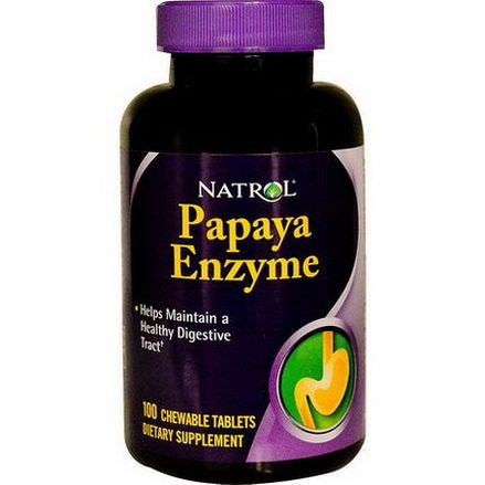 Natrol, Papaya Enzyme, 100 Chewable Tablets