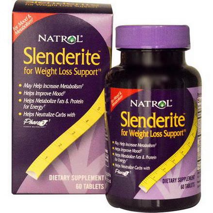 Natrol, Slenderite for Weight Loss Support, 60 Tablets