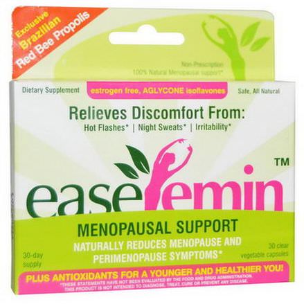 NaturaNectar, EaseFemin, Menopausal Support, 30 Clear Veggie Caps