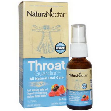 NaturaNectar, Throat Guardian Spray, Bee Berry 30ml