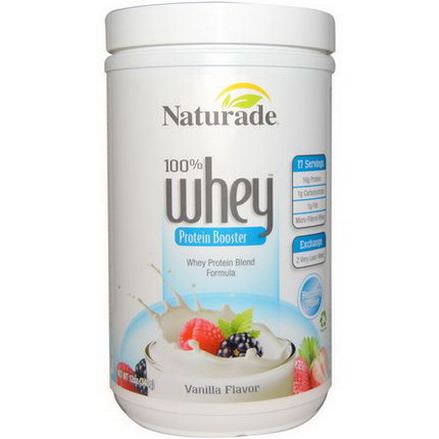 Naturade, 100% Whey, Protein Booster, Vanilla Flavor 340g