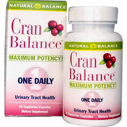 Natural Balance, Cran Balance, Urinary Tract Health, 30 Veggie Caps