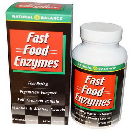 Natural Balance, Fast Food Enzymes, 90 Veggie Caps