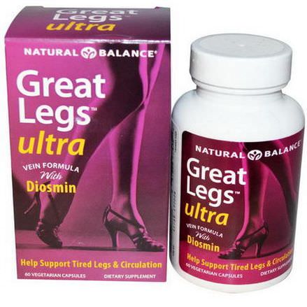 Natural Balance, Great Legs, Ultra Vein Formula, 60 Veggie Caps