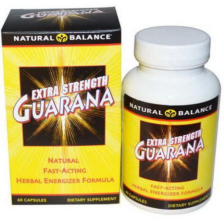 Natural Balance, Guarana, Extra Strength, 60 Capsules