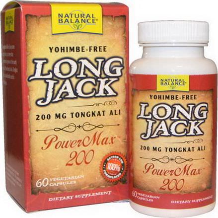Natural Balance, Long Jack, PowerMax 200, 60 Veggie Caps