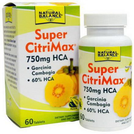 Natural Balance, Super CitriMax, 60 Tablets