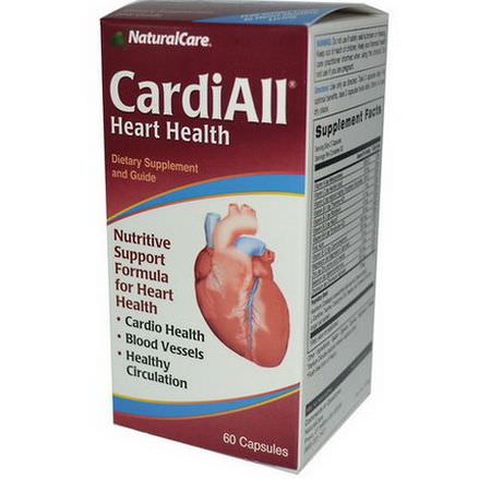 Natural Care, CardiAll, Heart Health, 60 Capsules