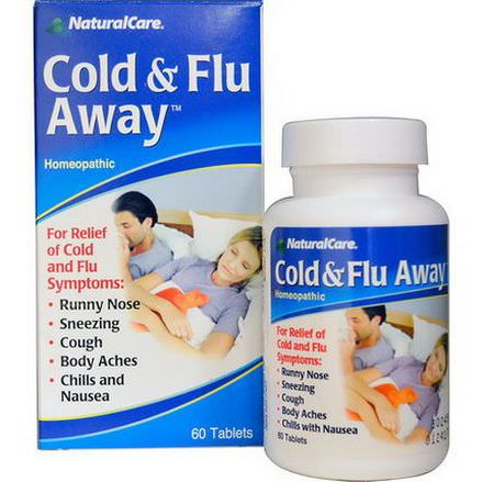 Natural Care, Cold&Flu Away, 60 Tablets