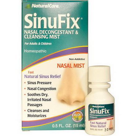 Natural Care, SinuFix, Nasal Decongestant&Cleansing Mist 15ml