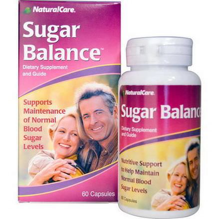 Natural Care, Sugar Balance, 60 Capsules