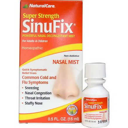 Natural Care, Super Strength SinuFix, Powerful Nasal Decongestant Mist 15ml