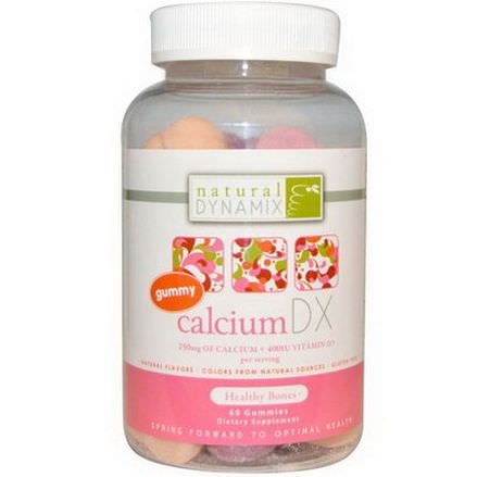 Natural Dynamix, Calcium DX, 60 Gummies