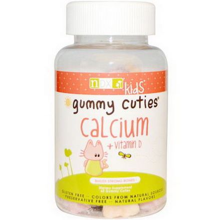 Natural Dynamix, Kids Gummy Cuties, Calcium Vitamin D, 60 Gummy Cuties