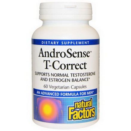 Natural Factors, AndroSense T-Correct, 60 Veggie Caps