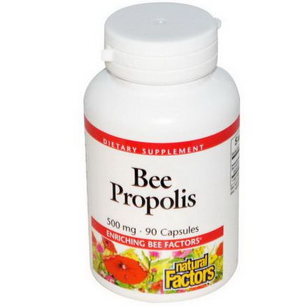 Natural Factors, Bee Propolis, 500mg, 90 Capsules