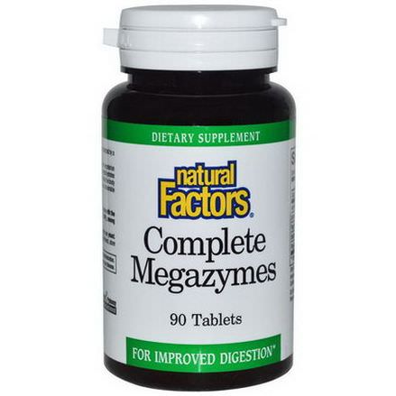 Natural Factors, Complete Megazymes, 90 Tablets
